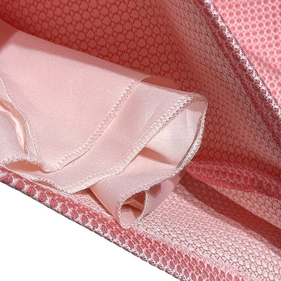 LULA Kate Warm Pink Textured Dot Sheath Dress Size 2 - Picture 5 of 6